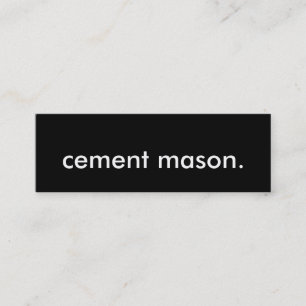 Carte De Visite Mini maçon de ciment