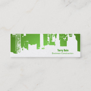 Carte De Visite Mini Maigre horizontal de partie supérieure de gradien