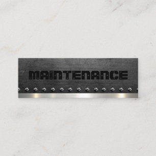 Carte De Visite Mini Maintenance Handyman Steel Metal Repair Service