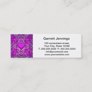 Carte De Visite Mini Mandala de coeur
