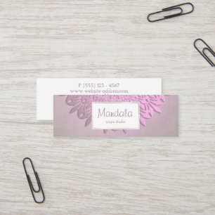 Carte De Visite Mini Mandala ethnique de gradient