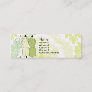 Carte De Visite Mini Manequins - maigre