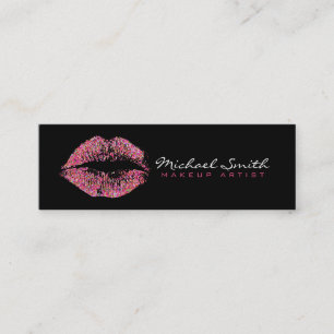Carte De Visite Mini Maquillage Artiste Stylish Multicolor Parties scin
