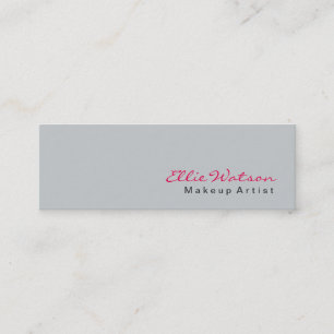 Carte De Visite Mini Maquillage rose mince tendance moderne moderne pro
