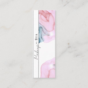 Carte De Visite Mini Maquilleuse artistique Ethereal Pink & Teal Glam B