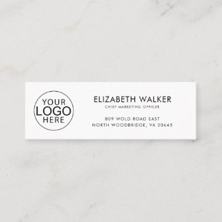 Carte De Visite Mini Marketing de logo d'entreprise moderne personnalis