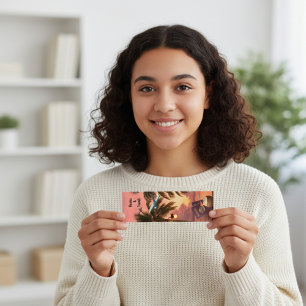 Carte De Visite Mini Marque-page d'évasion tropicale