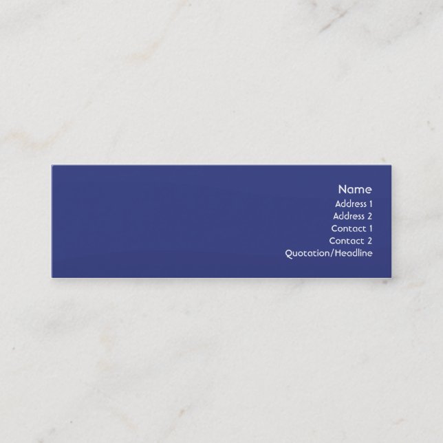 Carte De Visite Mini Midnight-twave - Skinny (Devant)