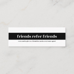 Carte De Visite Mini Mini-carte "Amis recommandent les amis"