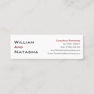Carte De Visite Mini Mini carte de profil - association de consultation