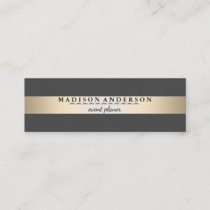 Carte De Visite Mini Mini-entreprise Faux Gold Foil