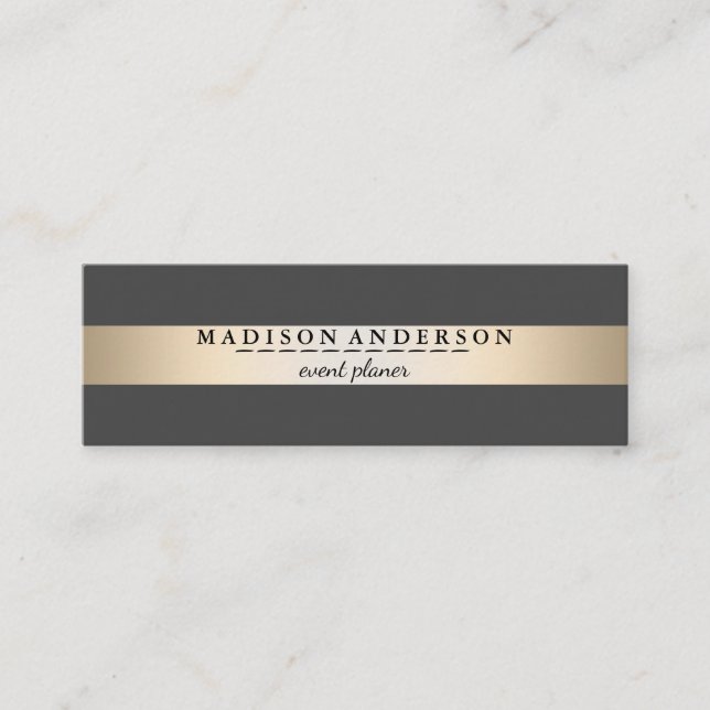 Carte De Visite Mini Mini-entreprise Faux Gold Foil (Devant)