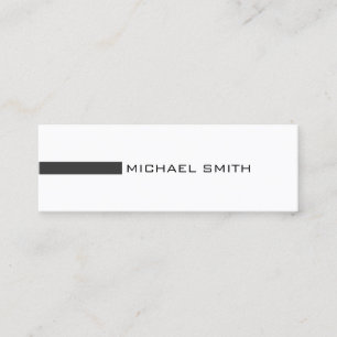 Carte De Visite Mini Minimaliste Moderne Jet Professionnel