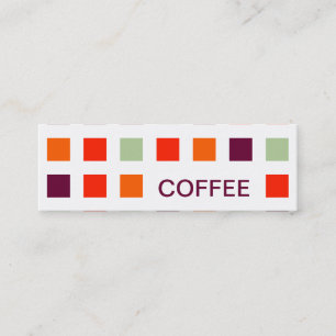 Carte De Visite Mini MODE CAFÉ carrés