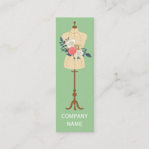 Carte De Visite Mini Mode Design Robe Faire Des Vêtements Mannequin