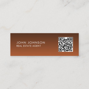 Carte de visite mini moderne avec QR Code