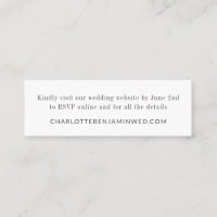 Moderne Elegant blanc RSVP site en ligne Mini cart