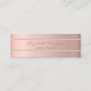Carte De Visite Mini Moderne Élégant Design Simple, Perles