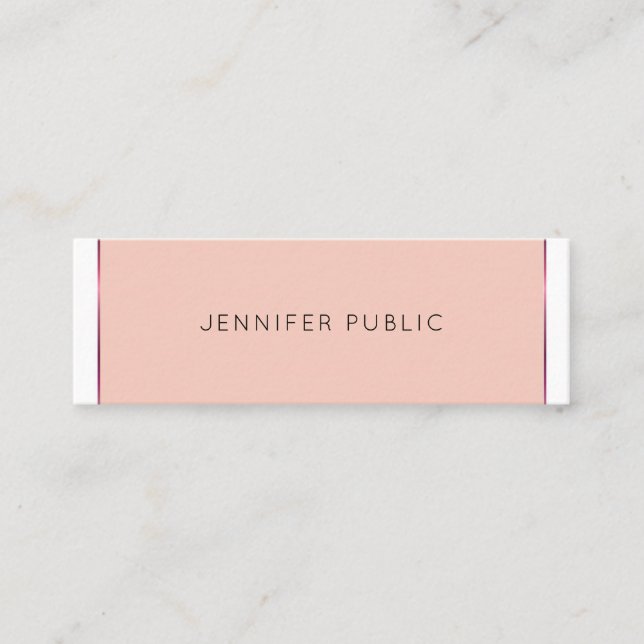 Carte De Visite Mini Moderne et tendance Design simple et chic (Devant)
