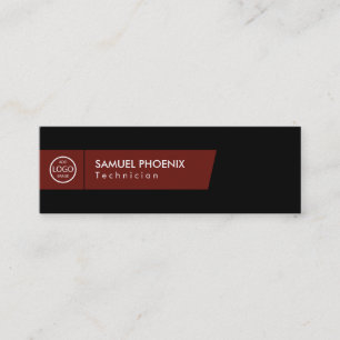 Carte De Visite Mini Moderne   (Rouge)