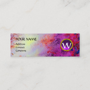 Carte De Visite Mini MON MONOGRAM violet violet violet violet violet fu