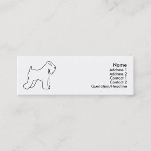 Carte De Visite Mini "Mon Terrier blond comme les blés "