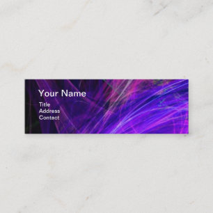 Carte De Visite Mini MONOGRAMME DE PHOTON CRAZY bleu