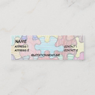 Carte De Visite Mini Morceaux de puzzle