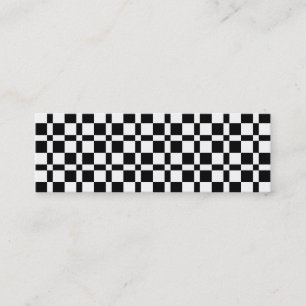 Carte De Visite Mini Motif Carré noir et blanc