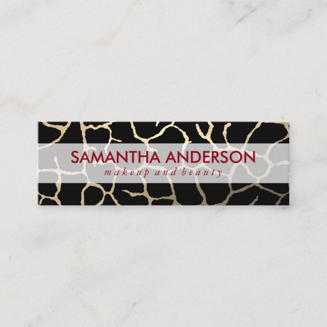 Carte De Visite Mini Motif chic contemporain (Devant)