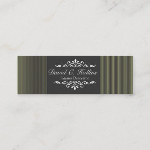Carte De Visite Mini Motif classique neutre sur bande