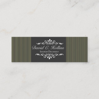 Carte De Visite Mini Motif classique neutre sur bande