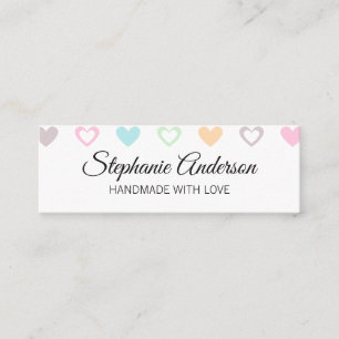 Carte De Visite Mini Motif de coeur mignon