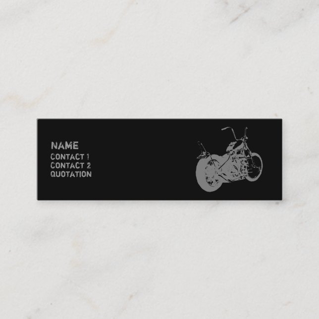 Carte De Visite Mini Moto 2 psychopathes (Devant)