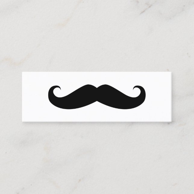 Carte De Visite Mini Moustache (Devant)