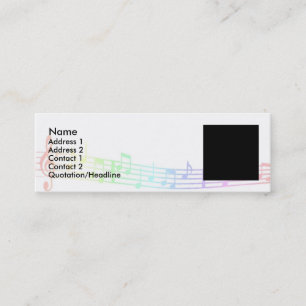Carte De Visite Mini Musical