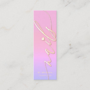 Carte De Visite Mini Nail Art Beauté Salon Spécialiste de la manucure