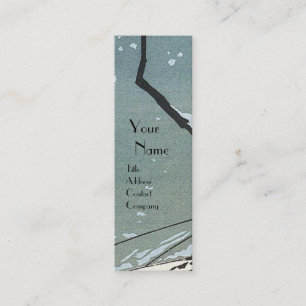 CARTE DE VISITE MINI NEIGE HIVER / BEAUTÉ MODE COSTUME DESIGNER