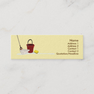 Carte De Visite Mini Nettoyage - maigre