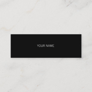 Carte De Visite Mini Noir lisse
