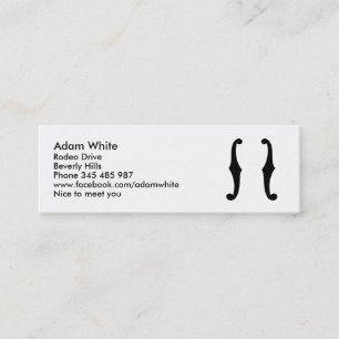 Carte De Visite Mini Notez les trous de f