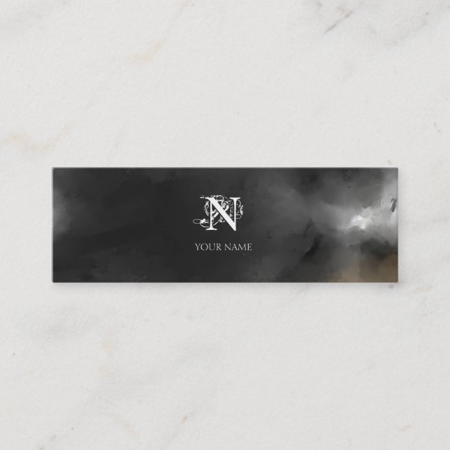 Carte De Visite Mini Nouveau Gray Small (Devant)