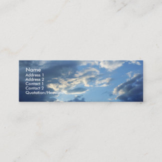 Carte De Visite Mini Nuages bleus