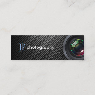 Carte De Visite Mini Objectif de caméra professionnel de photographe