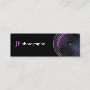 Carte De Visite Mini Objectif de caméra professionnel de photographe