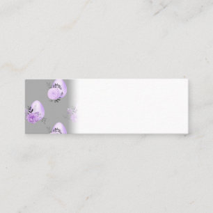 Carte De Visite Mini Oeufs de Pâques de couleur violette