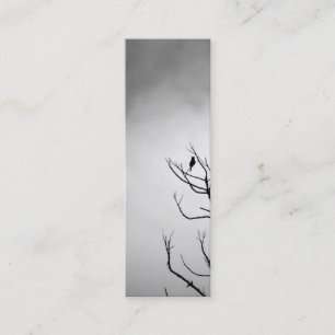 Carte De Visite Mini Oiseau sur le signet de branches