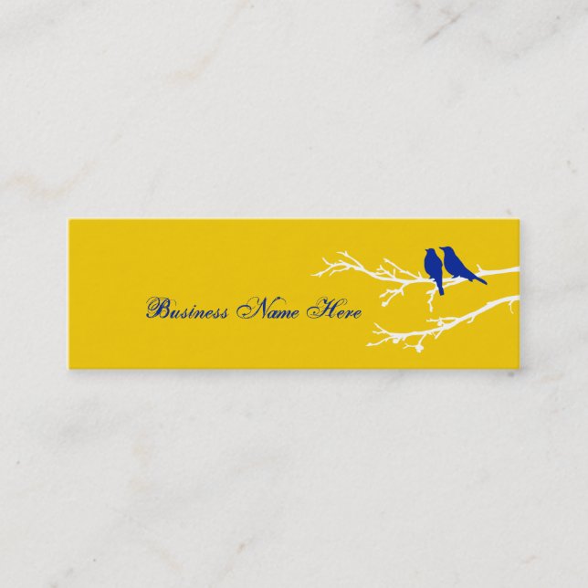 Carte De Visite Mini oiseaux de mod (Devant)