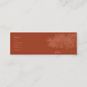 Carte De Visite Mini Oiseaux rouges - maigres