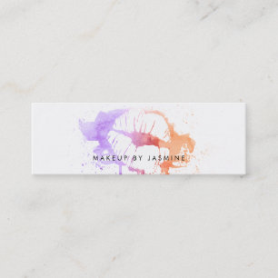 Carte De Visite Mini ombre bon marché de maquilleur de budget chic